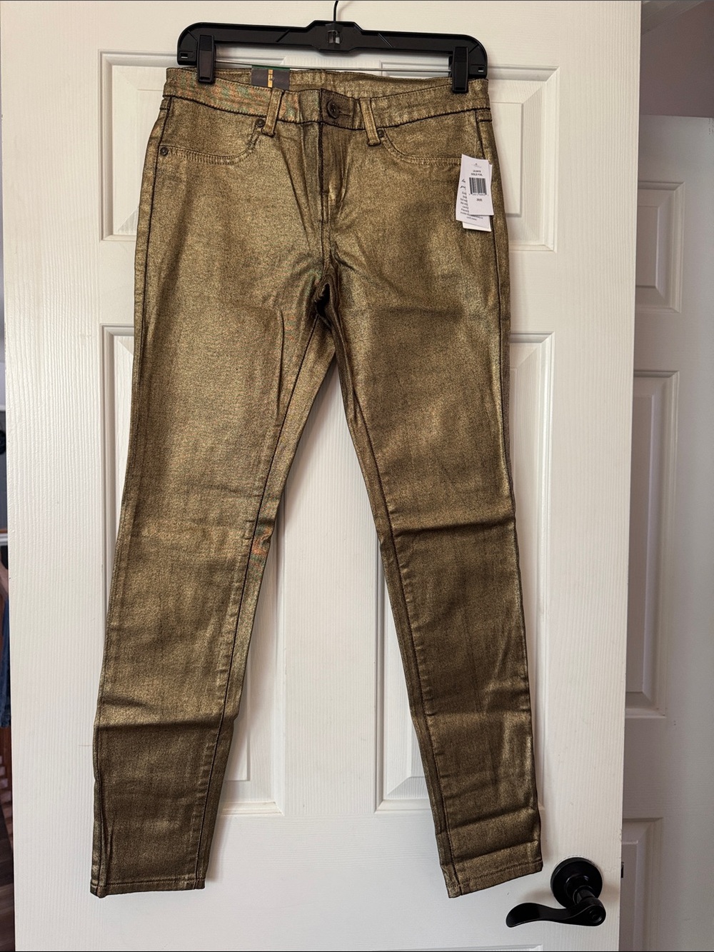 i jeans by Buffalo Metallic Gold Skinny Jeans
